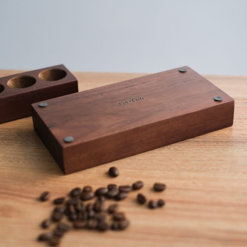 咖啡豆密封罐 22g 單向排氣閥 黑胡桃木 咖啡豆展示架 咖啡豆分裝 試管展示架(5)