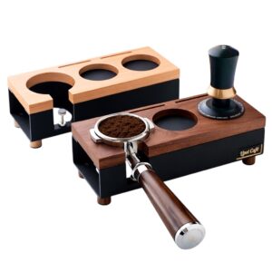 實木壓粉座 金屬鍛造款 黑胡桃木 櫸木