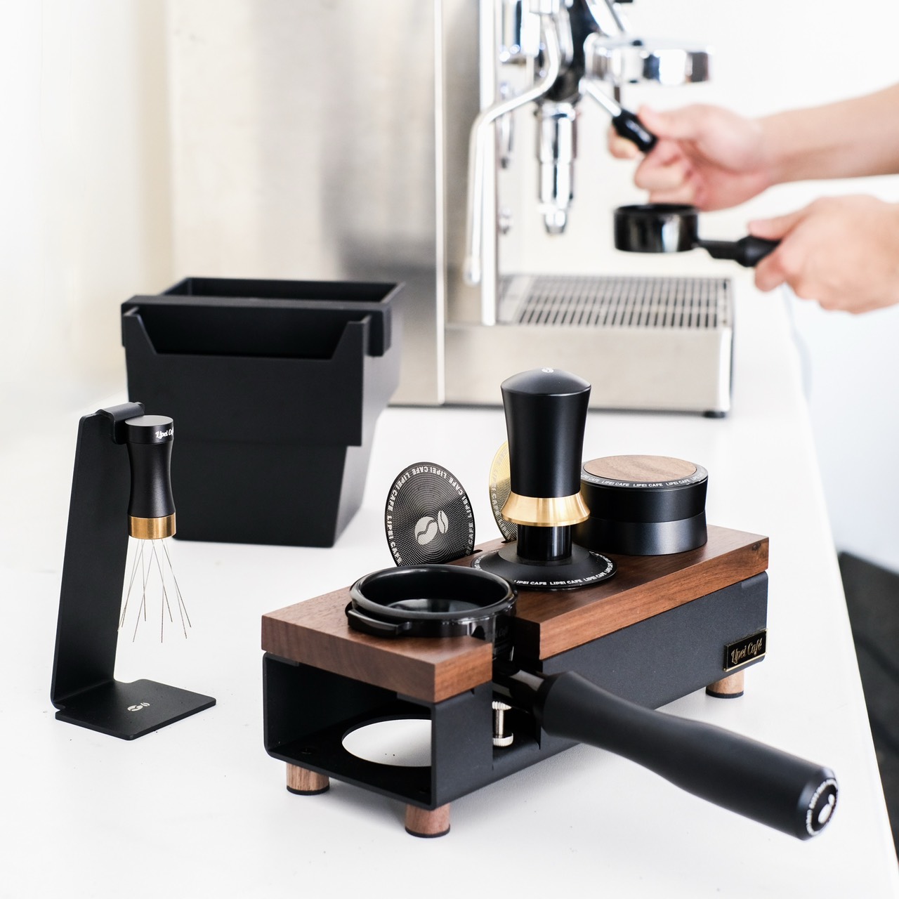 鈦黑把手 無底把手 3in1 Triplepresso